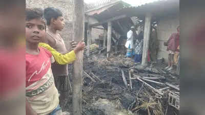 आधा दर्जन से अधिक घर जले, लाखों का नुकसान