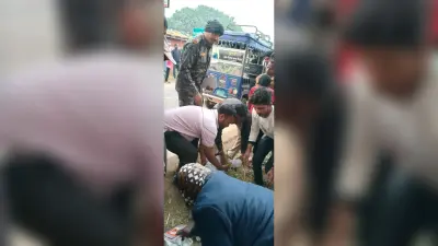 दो बाइक में टक्कर, युवक घायल