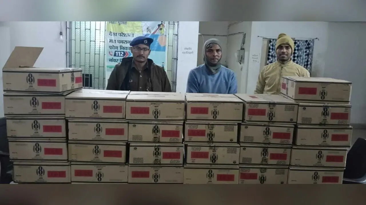 ट्रक से 240 लीटर शराब बरामद, चालक गिरफ्तार