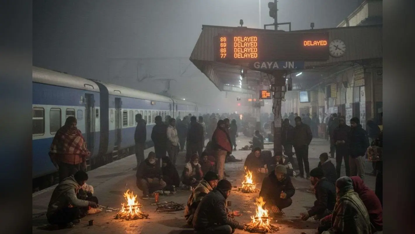 राजधानी सहित कई एक्सप्रेस ट्रेनें पांच से नौ घंटे लेट, इन गाड़ियों का परिचालन बंद