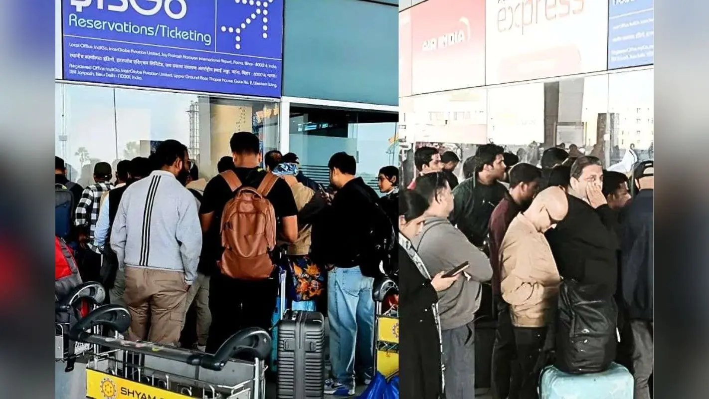 Indigo Crisis: इंडिगो संकट में बिहार बेहाल, 56 फ्लाइटें रद्द, कुवैत-रियाद जाने वाले यात्रियों ने किया हंगामा