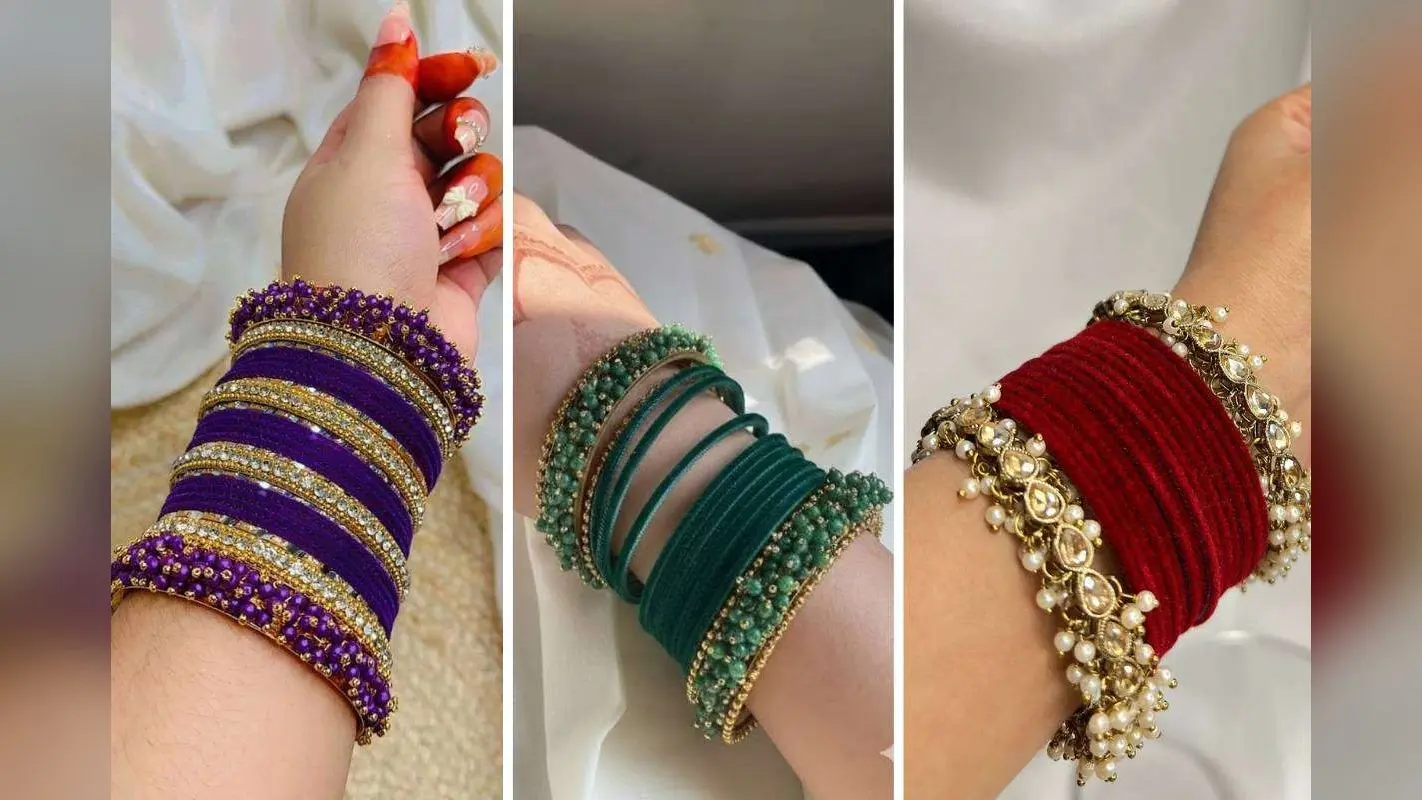 Latest Velvet Bangles Design: मार्केट में बढ़ रहीं है वेलवेट चूड़ियों की डिमांड – देखें न्यू शेड्स