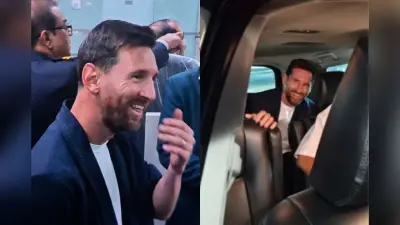 Lionel Messi in India: GOAT इंडिया टूर के लिए भारत आए लियोनल मेसी, कोलकाता में दिखा क्रेज, Video