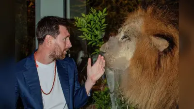शेर के साथ दिखा GOAT, अनंत अंबानी के Vantara से Lionel Messi का पहला VIDEO आया सामने