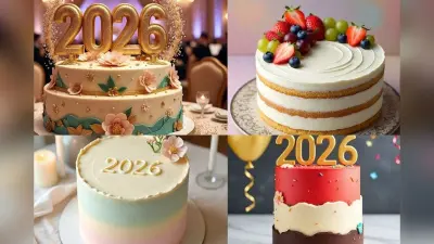 New Year Cake Designs 2026: नए साल को बनाएं खास, देखें ट्रेंडिंग, क्रिएटिव और शानदार केक डिजाइंस