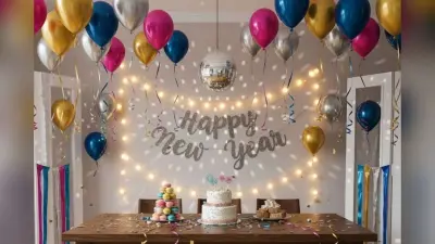 New Year Decoration Ideas:घर पर न्यू ईयर पार्टी के लिए ट्राई करें ये आसान और आकर्षक डेकोरेशन आइडियाज
