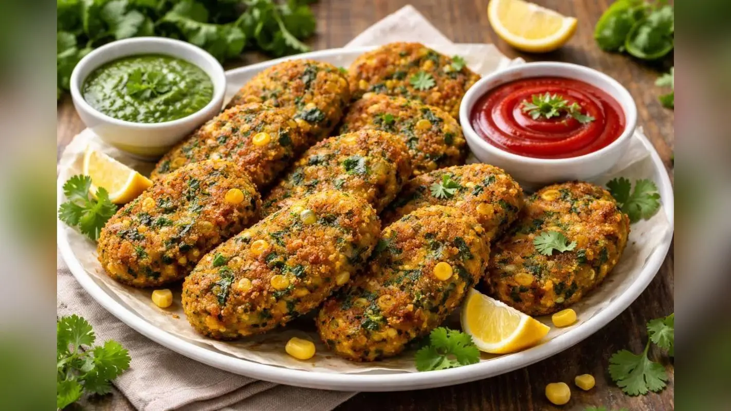 Palak Corn Cutlet Recipe: पकौड़े-समोसे नहीं, शाम की चाय के साथ ट्राई करें हेल्दी पालक कॉर्न कटलेट, मिनटों में बनकर हो जाएगा तैयार