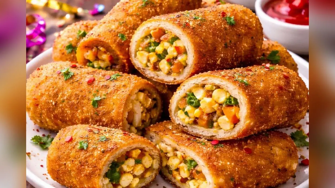 Paneer Bread Roll Recipe: न्यू ईयर पार्टी के लिए बनाएं क्रिस्पी पनीर ब्रेड रोल, स्वाद ऐसा कि सब कहें वाह!