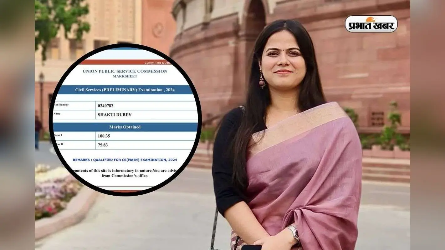 IAS शक्ति दुबे की UPSC मार्कशीट देखी क्या? टॉपर को इंटरव्यू में मिले 200 मार्क्स