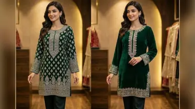 Velvet Short Kurti Design: सर्दियों में लुक को बनाएं ट्रेंडी, यहां देखें वेलवेट शॉर्ट कुर्ती डिजाइन