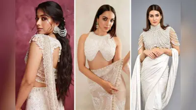 White Pearl Blouse Designs: शादी-पार्टी में पहनें डिजाइनर मोती वाले ब्लाउज – देखें लेटेस्ट डिजाइन