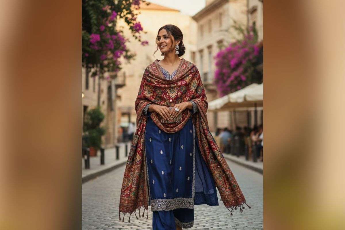 suit with shawl