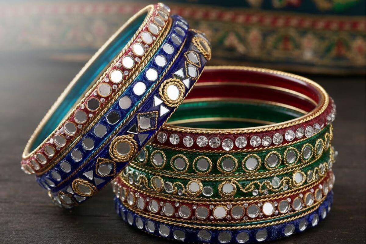 Mirror Work Bangles Design