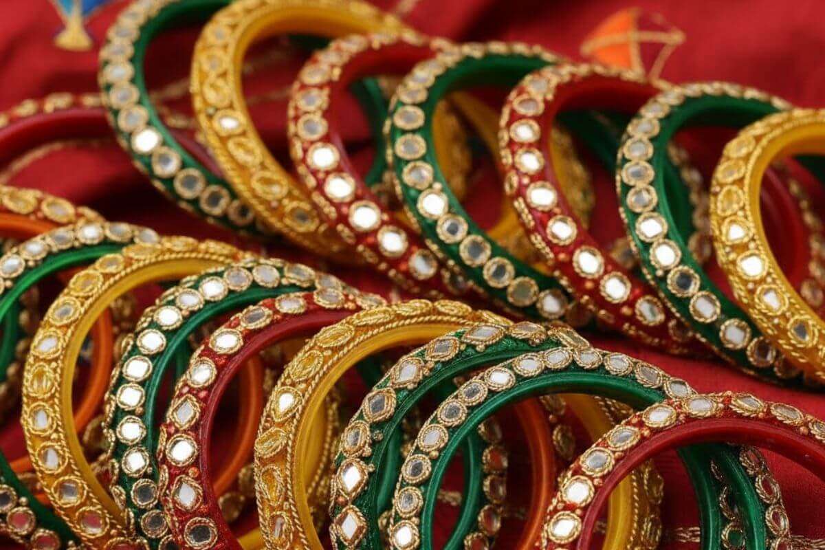 Mirror Work Bangles Design