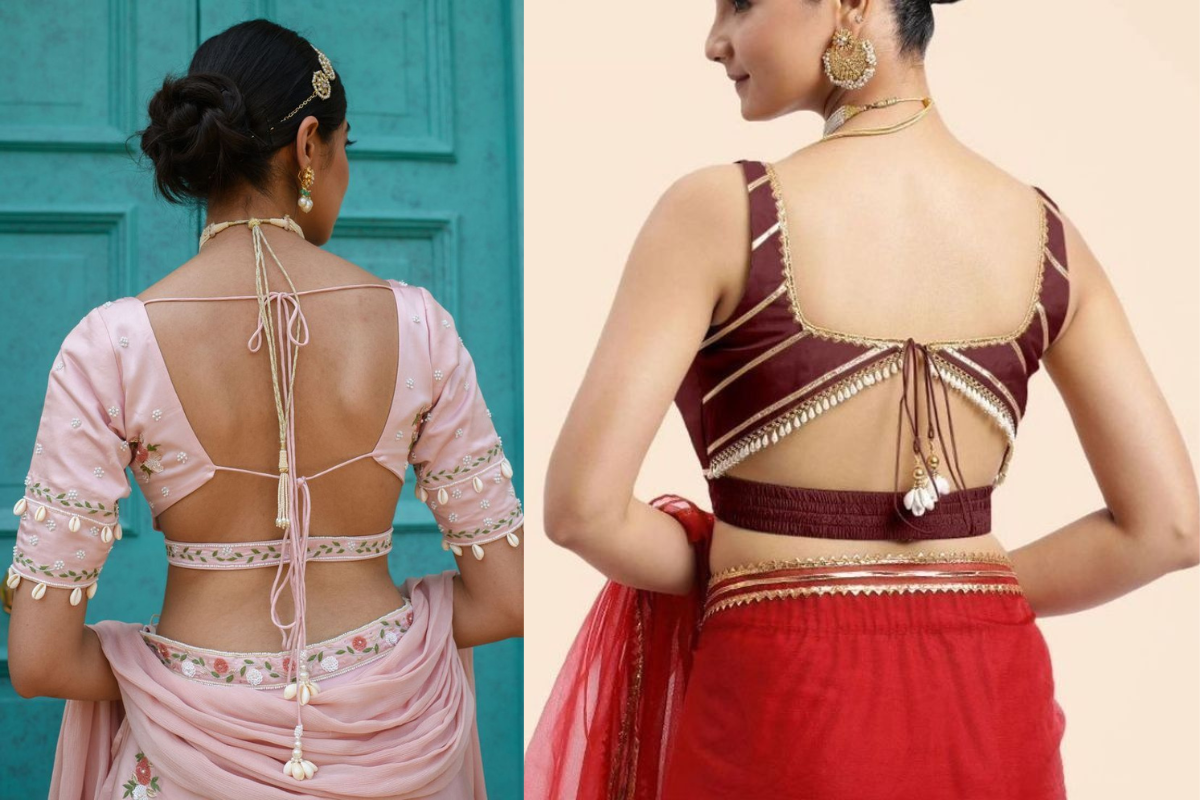 Cut-Out Blouse Back Designs