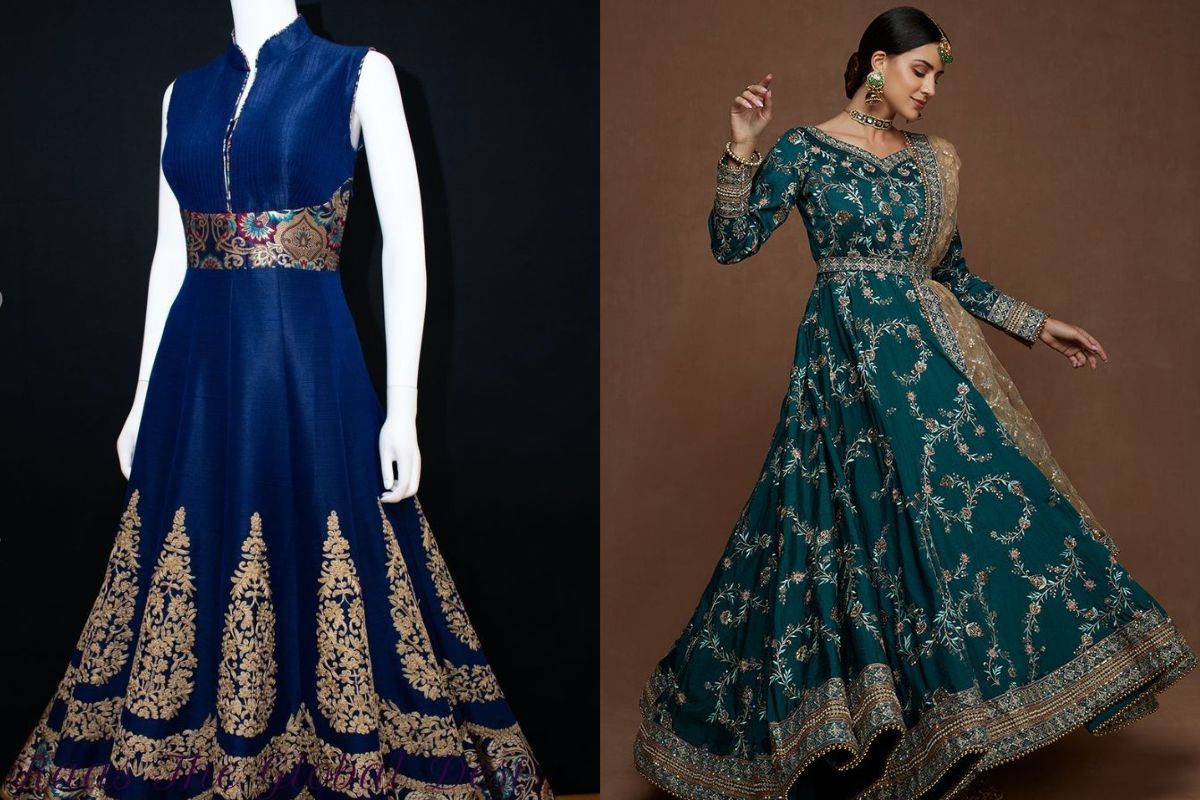 Embroidered Anarkali suit
