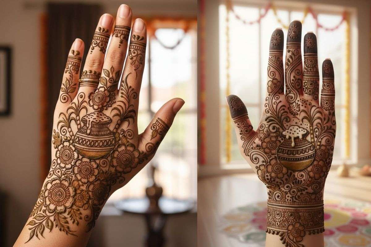 Full back hand design with finger detailing