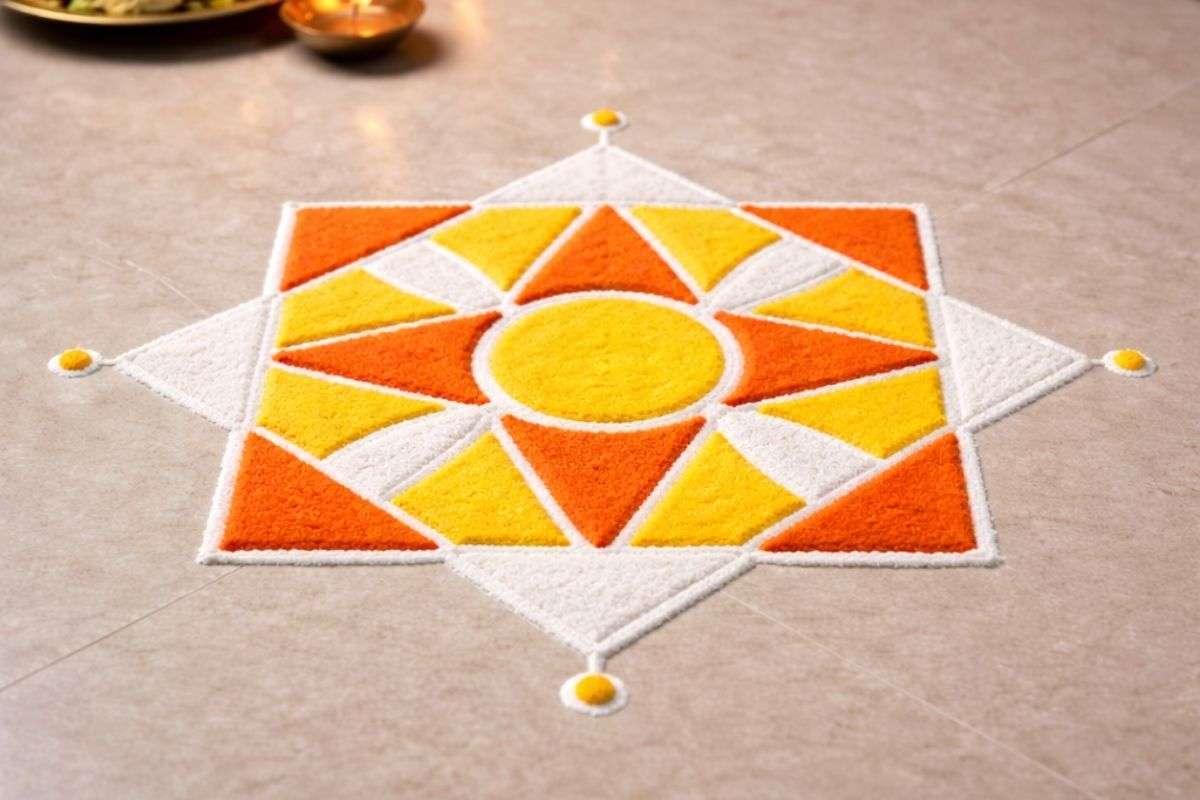 Geometric rangoli