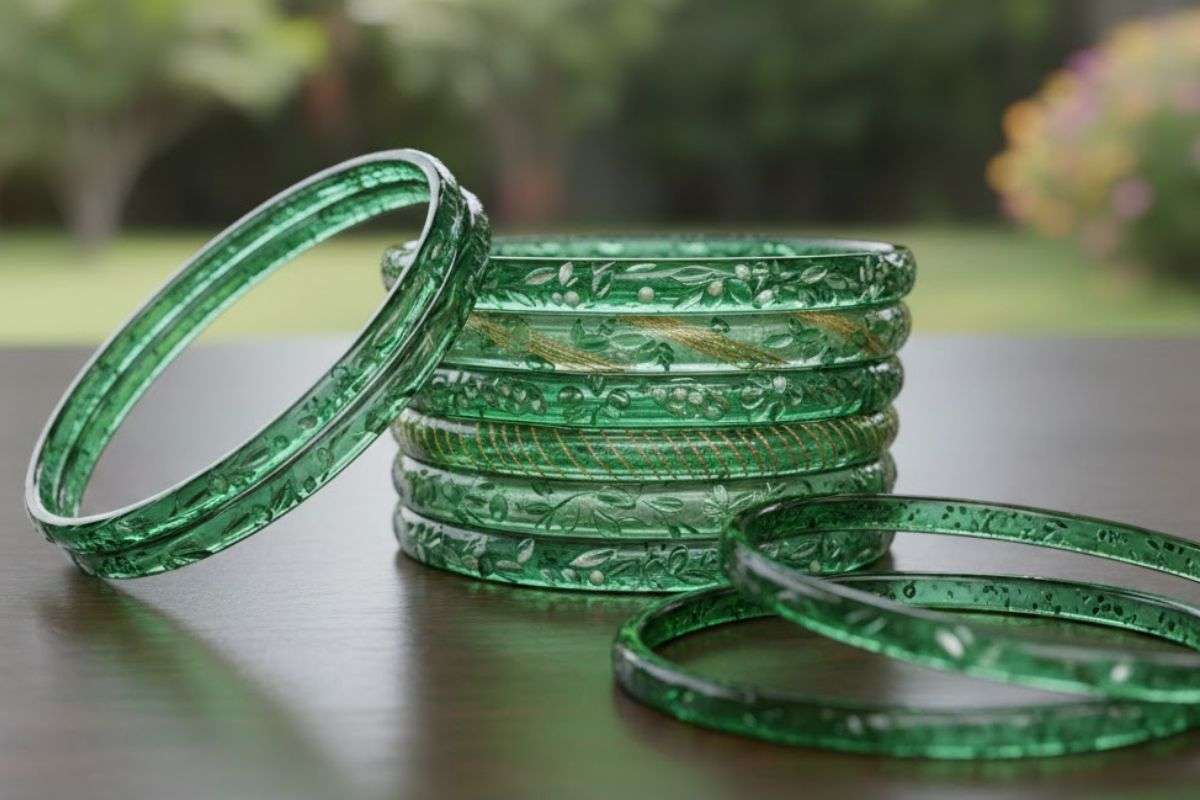 Green Glass Bangle