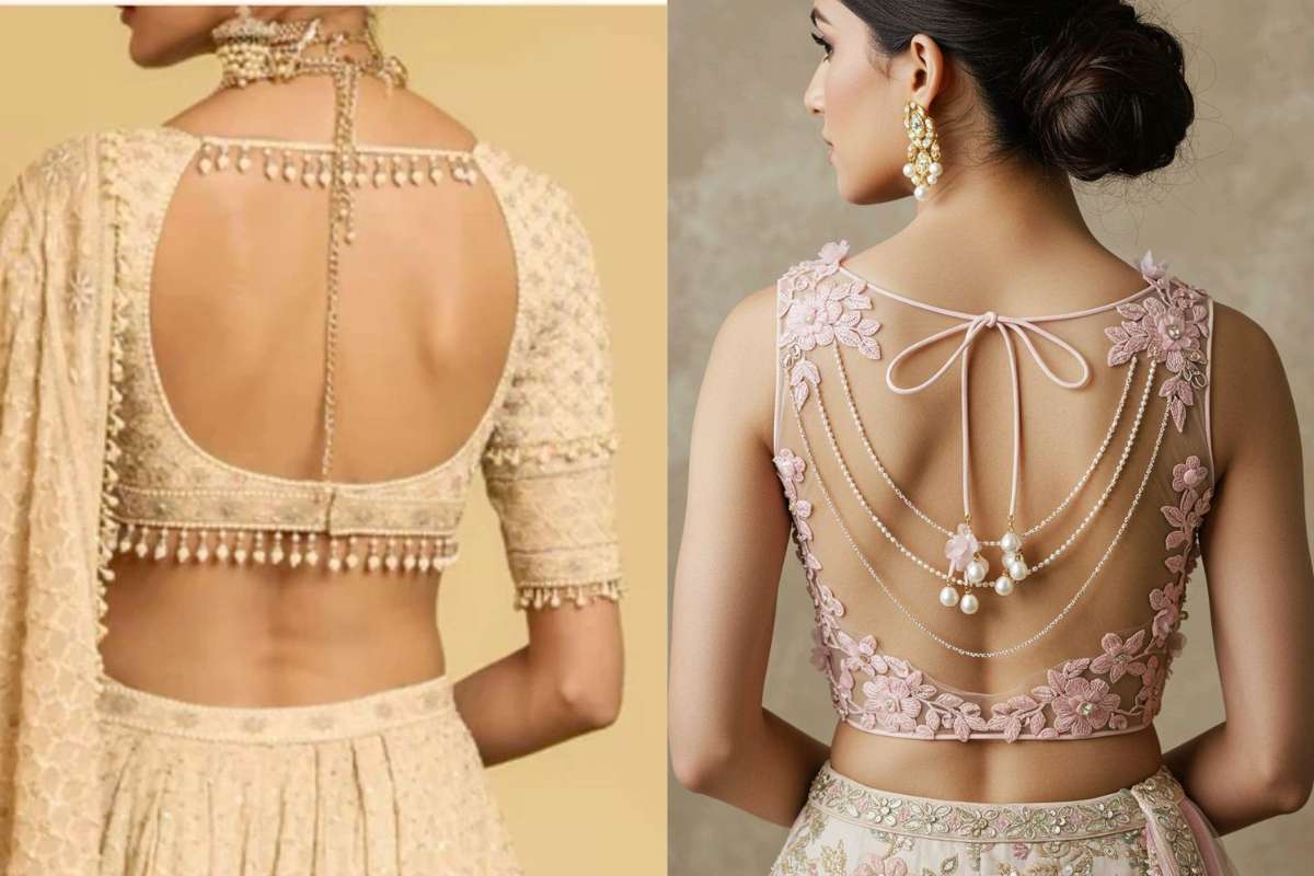 Lace Work Blouse Back Design