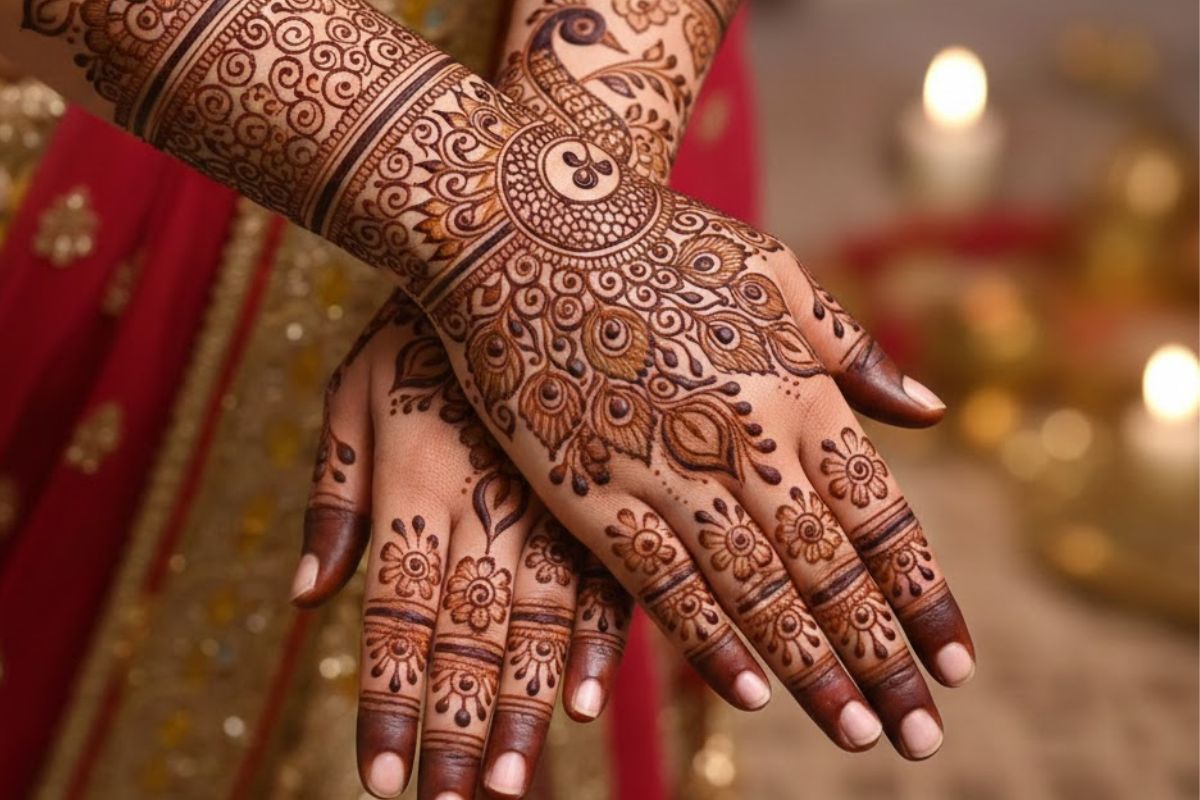 Peacock Mehndi Design (AI IMAGE)