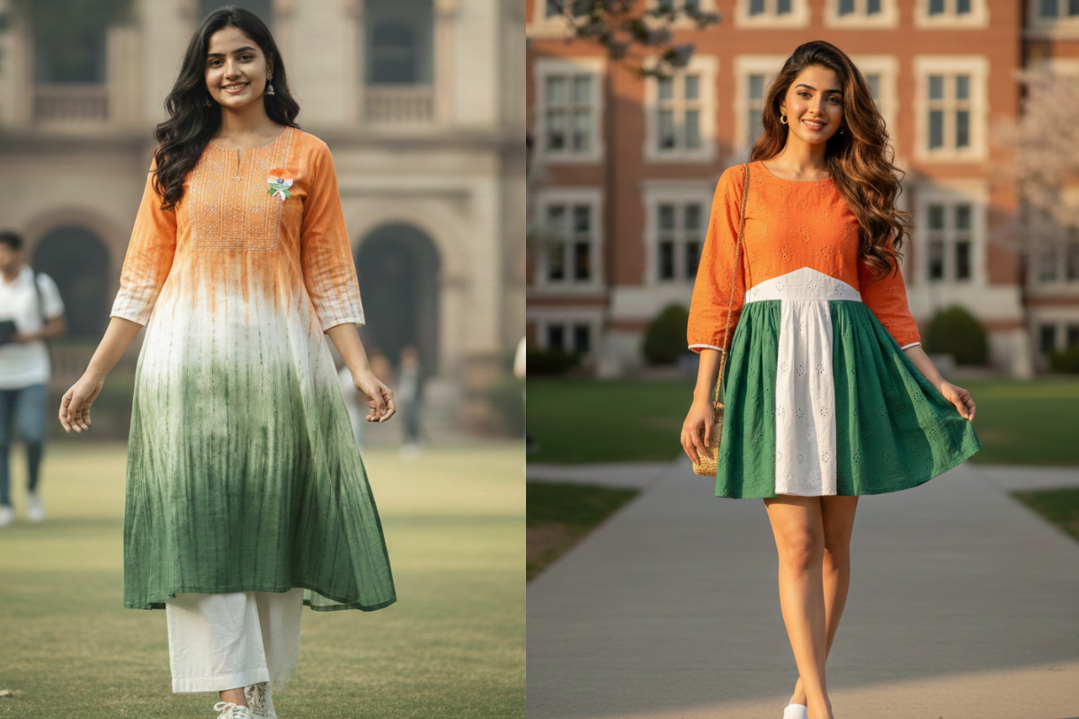 Tricolour Frock or Kurti For Republic Day