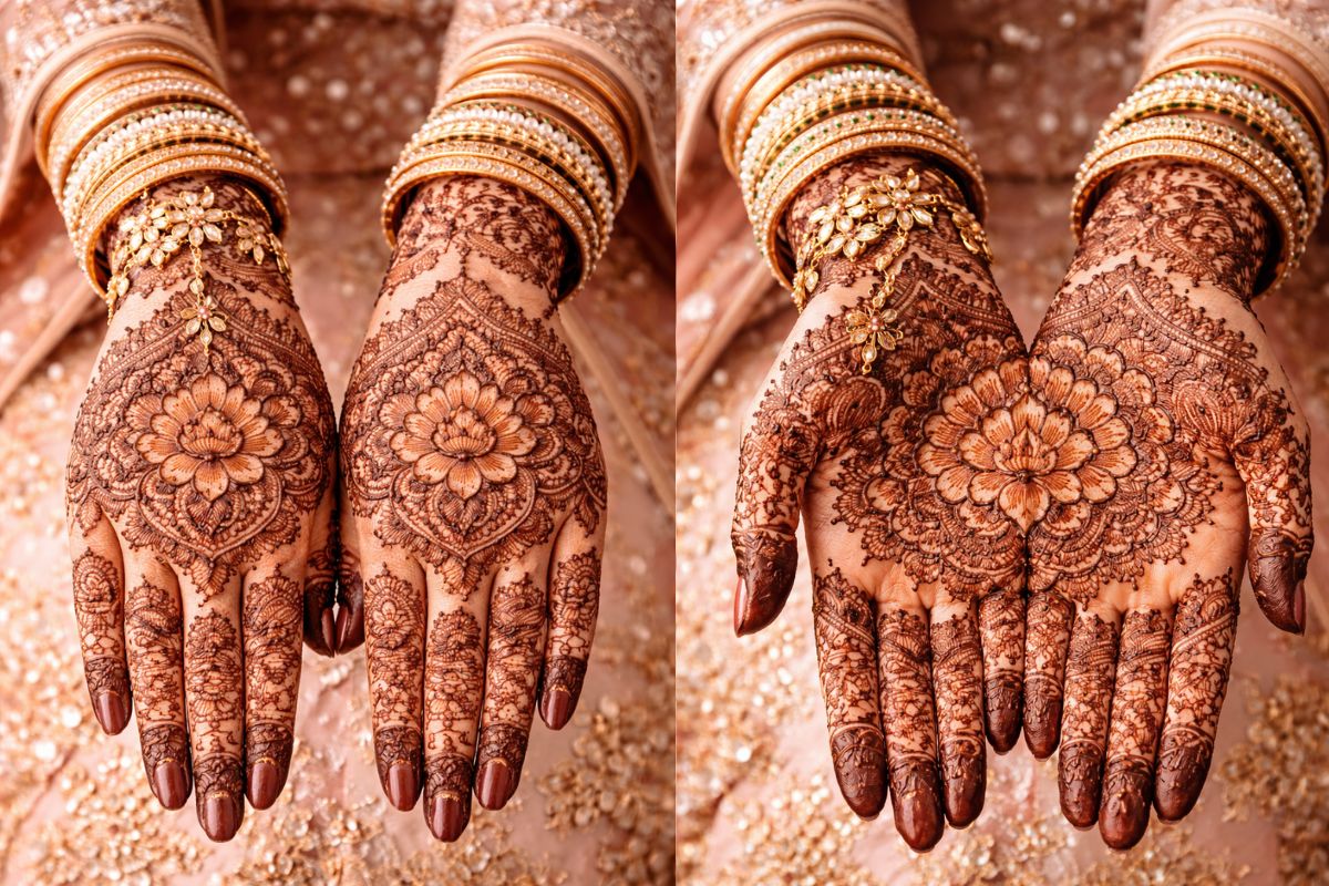 center mehndi design