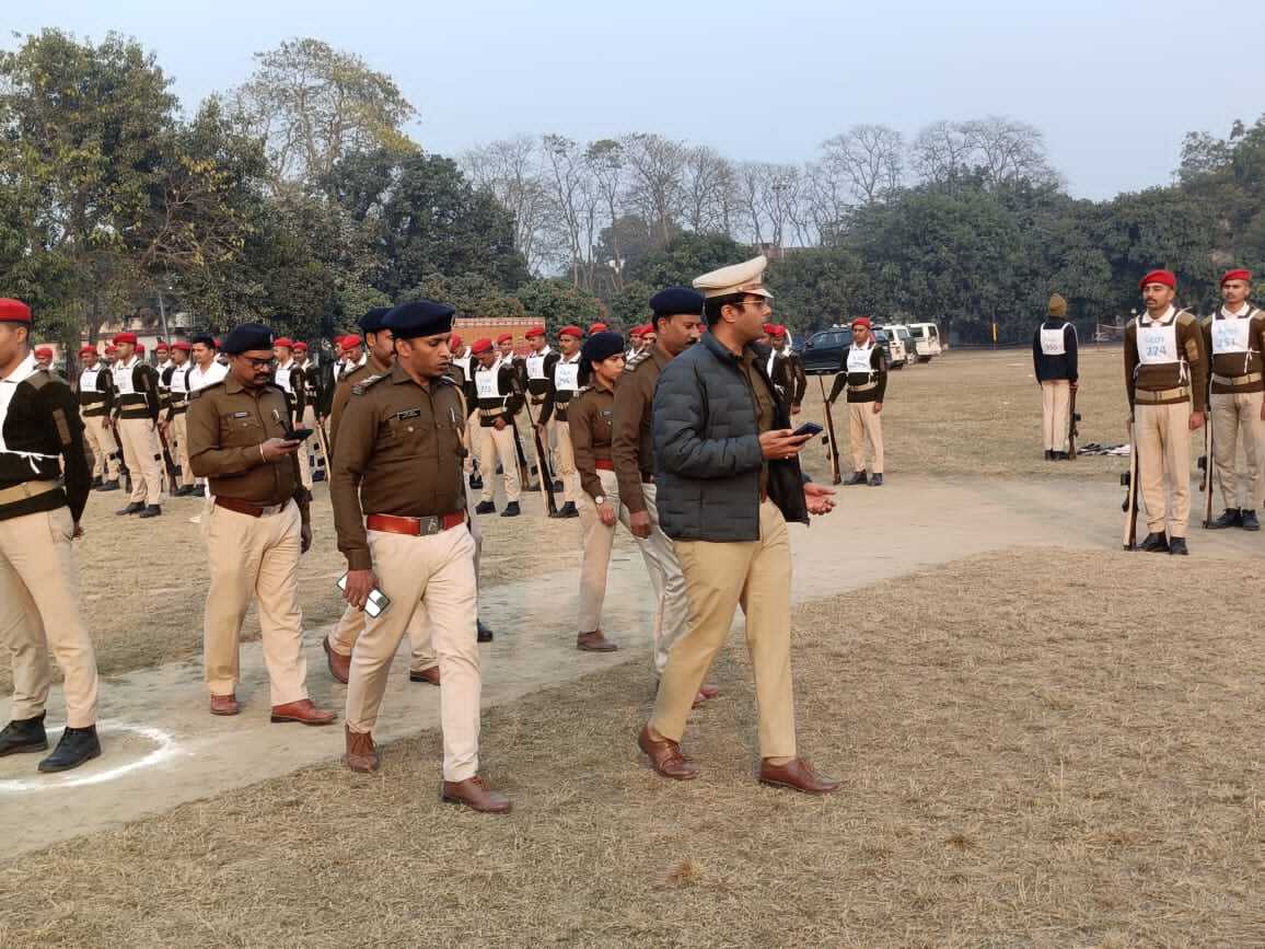 एसपी ने नवनियुक्त सिपाहियों के प्रशिक्षण जांची