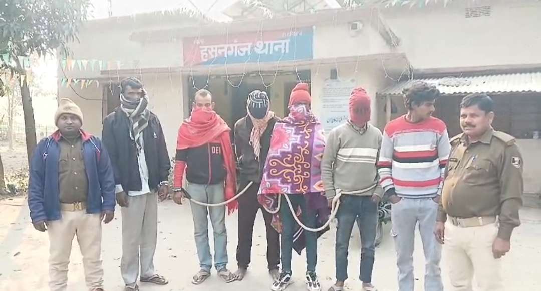 नशे में हंगामा करने में छह लोगों को किया गिरफ्तार