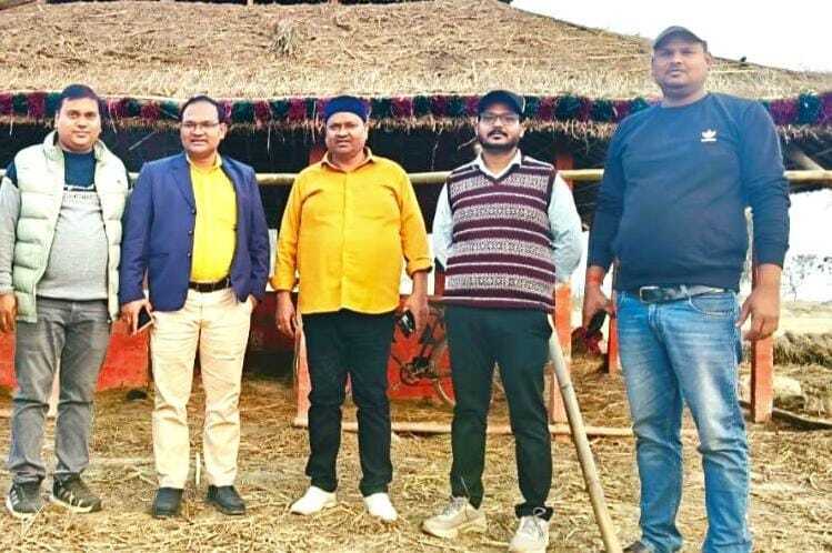 मनिहारी गंगा घाट पर माघी पूर्णिमा महारूद्र महायज्ञ की तैयारी जारी