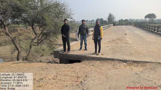 बीडीओ ने माना पुल निर्माण में गंभीर चूक, मरम्मत के लिए जल्द सौंपी जाएगी जांच रिपोर्ट