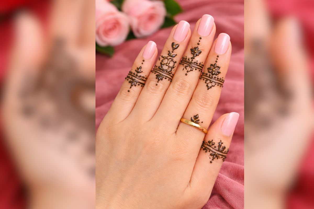 finger styel mehndi design