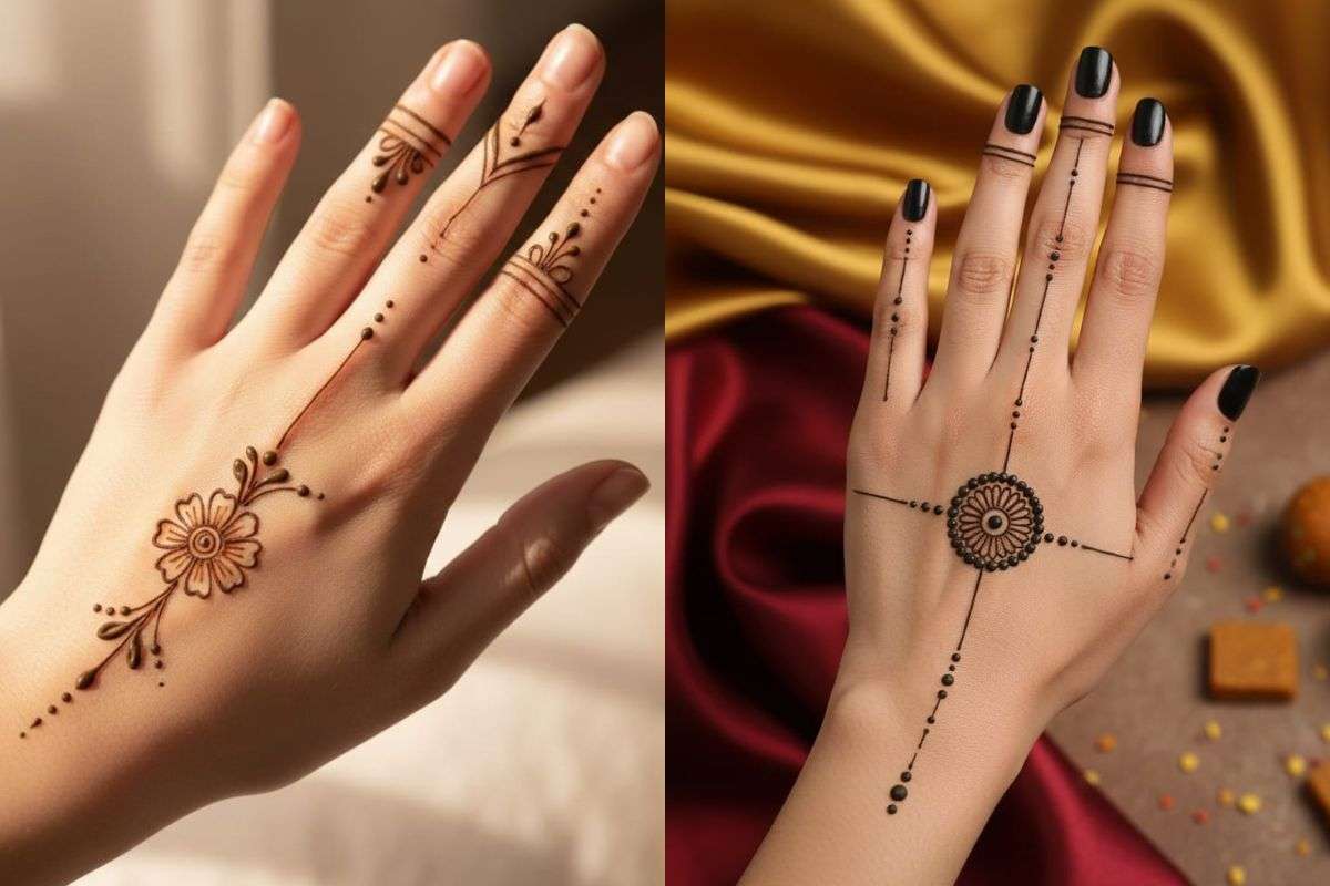 minimal mehndi design 