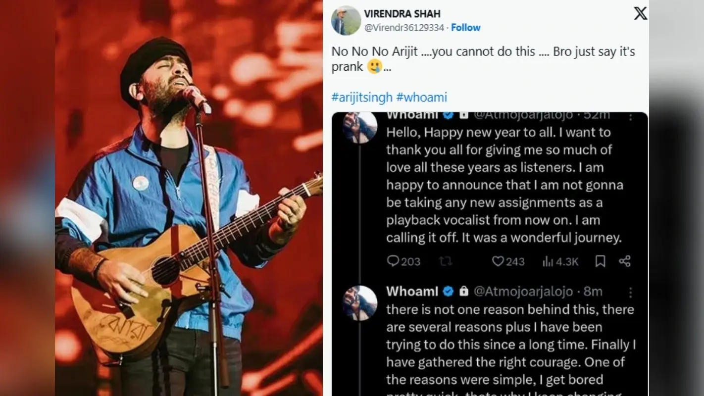 Arijit Singh: प्लेबैक सिंगिंग से संन्यास के बाद अरिजीत सिंह का बड़ा बयान, कहा- जल्दी बोर हो जाता हूं