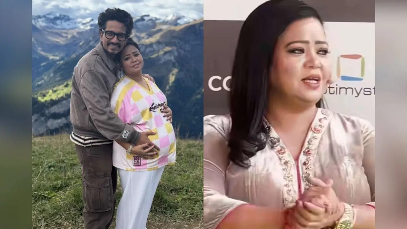 डिलीवरी के दो हफ्ते बाद काम पर लौटीं भारती सिंह, पैपराजी के बीच बांटी मिठाई