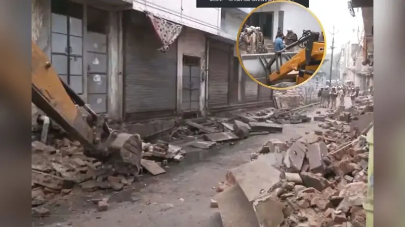 Bulldozer Action: पत्थरबाजों के खिलाफ बुलडोजर कार्रवाई, जयपुर में अवैध निर्माण ध्वस्त