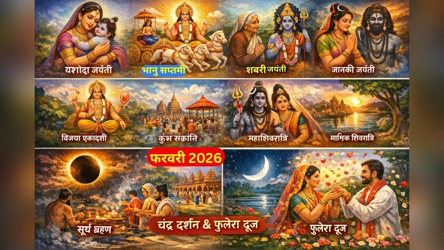 February 2026 Festival List: फरवरी में माघ पूर्णिमा, महाशिवरात्रि, सूर्य ग्रहण और विजया एकादशी कब है? देखें सभी व्रत-त्योहारों की संपूर्ण सूची