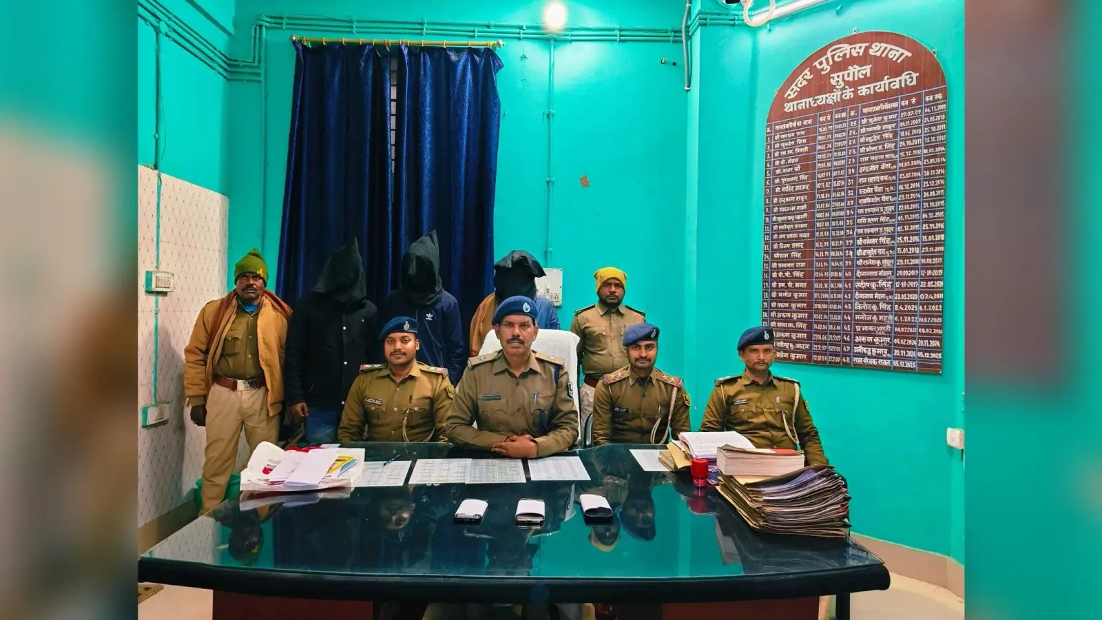 सफलता: पुलिस की सक्रियता से चोरी गयी ट्रैक्टर व धान एक सप्ताह में बरामद, तीन आरोपित गिरफ्तार