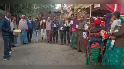 राष्ट्रीय मतदाता दिवस पर दिलाई गयी शपथ