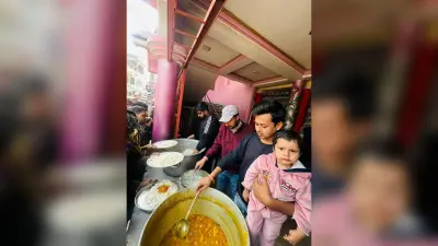मारवाड़ी युवा मंच शाखा ने किया नारायण भोज