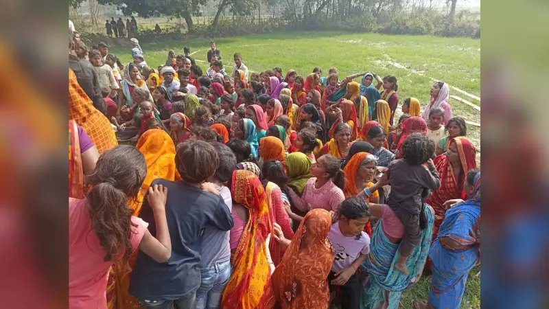 बाजपट्टी में 21 जनवरी को दो बच्चों के साथ घर से गायब थी महिला, सभी के शव पोखर से बरामद