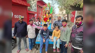 मनिहारी में सरस्वती मां के प्रतिमा का हुआ विसर्जन