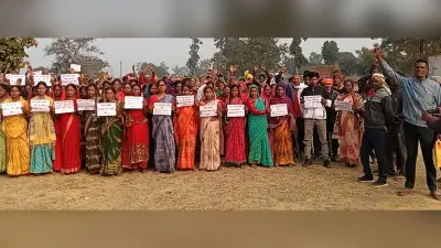 सीएमपीडीआइ के भूगर्भ कोयला रिजर्व खोज के विरोध में उतरे बनहे में ग्रामीण