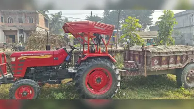अवैध खनन मामले में एक ट्रैक्टर जब्त