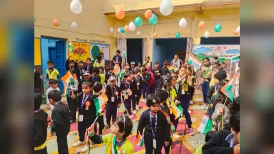सेंट थॉमस कॉन्वेंट स्कूल व सौम्य किड्स प्ले स्कूल में हर्षोल्लास के साथ मना गणतंत्र दिवस