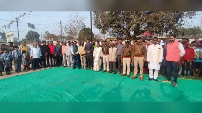 रनिया में में झंडा फहराया गया