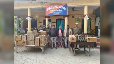 443 लीटर विदेशी शराब के साथ तीन तस्कर गिरफ्तार