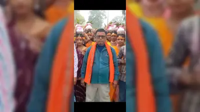 अष्ट्याम को लेकर निकाली कलशयात्रा