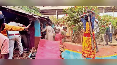 East Singhbhum News : पांच घंटे तक हंगामा और झड़प के बाद वनभूमि से हटा अतिक्रमण