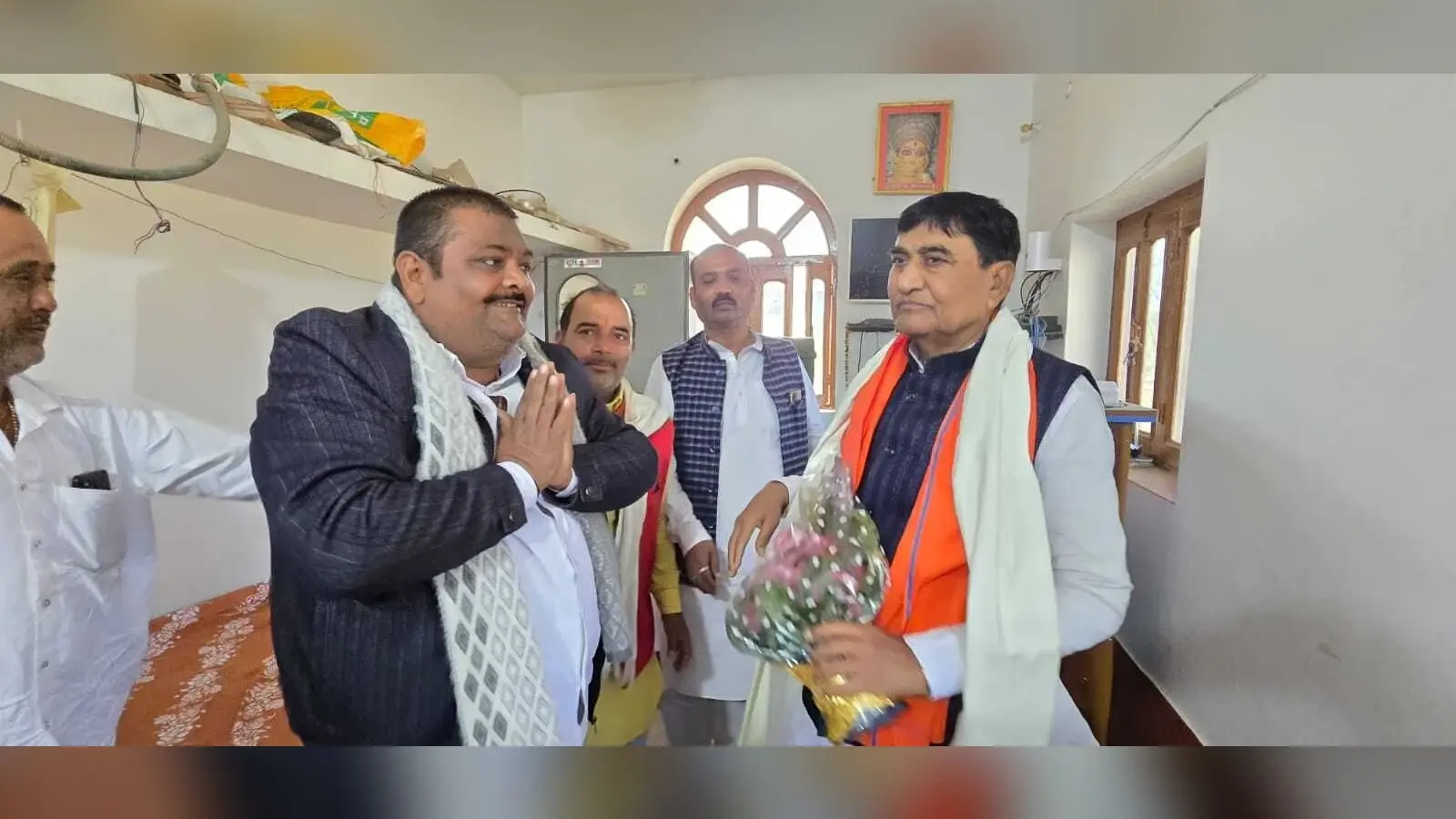 पूर्व मंत्री महाचंद्र प्रसाद सिंह का सूर्यगढ़ा में हुआ भव्य स्वागत